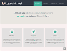Tablet Screenshot of mikhaellopez.com